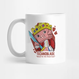 blood for the blood god - technoblade Mug